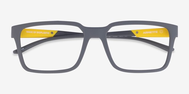 ARNETTE K8 Matte Gray PlasticEyeglass Frames from EyeBuyDirect, Closed View