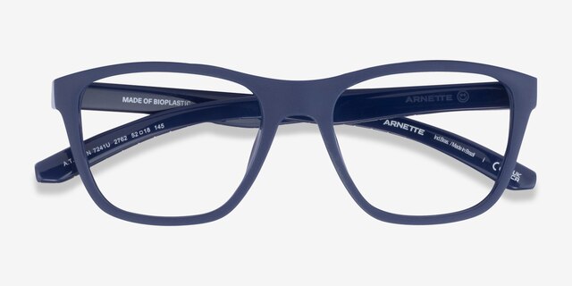 ARNETTE A.T. Matte Blue PlasticEyeglass Frames from EyeBuyDirect, Closed View