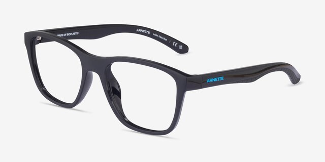 ARNETTE A.T. Matte Black PlasticEyeglass Frames from EyeBuyDirect, Angle View