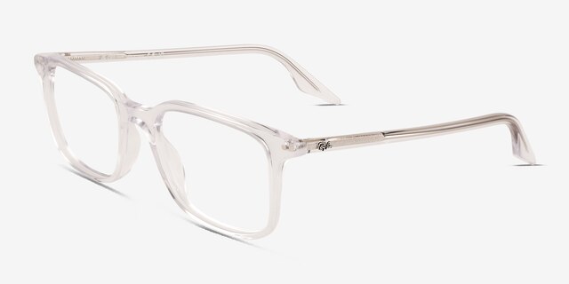 Ray-Ban RB5421 Clear AcetateEyeglass Frames from EyeBuyDirect, Angle View