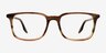 Ray-Ban RB5421 Striped Brown AcetateEyeglass Frames from EyeBuyDirect, Front View