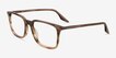 Ray-Ban RB5421 Striped Brown AcetateEyeglass Frames from EyeBuyDirect, Angle View