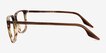 Ray-Ban RB5421 Striped Brown AcetateEyeglass Frames from EyeBuyDirect, Side View