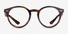 Ray-Ban RB7680V Larry Striped Tortoise AcetateEyeglass Frames from EyeBuyDirect, Front View