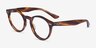 Ray-Ban RB7680V Larry Striped Tortoise AcetateEyeglass Frames from EyeBuyDirect, Angle View