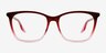 Ray-Ban RB5422 Red Gradient Pink AcetateEyeglass Frames from EyeBuyDirect, Front View