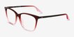 Ray-Ban RB5422 Red Gradient Pink AcetateEyeglass Frames from EyeBuyDirect, Angle View