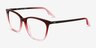 Ray-Ban RB5422 Red Gradient Pink AcetateEyeglass Frames from EyeBuyDirect, Angle View