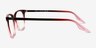 Ray-Ban RB5422 Red Gradient Pink AcetateEyeglass Frames from EyeBuyDirect, Side View