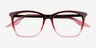 Ray-Ban RB5422 Red Gradient Pink AcetateEyeglass Frames from EyeBuyDirect, Closed View
