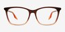 Ray-Ban RB5422 Brown Gradient Orange AcetateEyeglass Frames from EyeBuyDirect, Front View