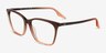 Ray-Ban RB5422 Brown Gradient Orange AcetateEyeglass Frames from EyeBuyDirect, Angle View
