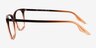 Ray-Ban RB5422 Brown Gradient Orange AcetateEyeglass Frames from EyeBuyDirect, Side View