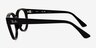 Ray-Ban RB7227 Black PlasticEyeglass Frames from EyeBuyDirect, Side View