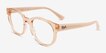 Ray-Ban RB7227 Clear Brown PlasticEyeglass Frames from EyeBuyDirect, Angle View