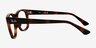 Ray-Ban RB7228 Tortoise PlasticEyeglass Frames from EyeBuyDirect, Side View