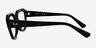 Ray-Ban RB7225 Leonid Black PlasticEyeglass Frames from EyeBuyDirect, Side View