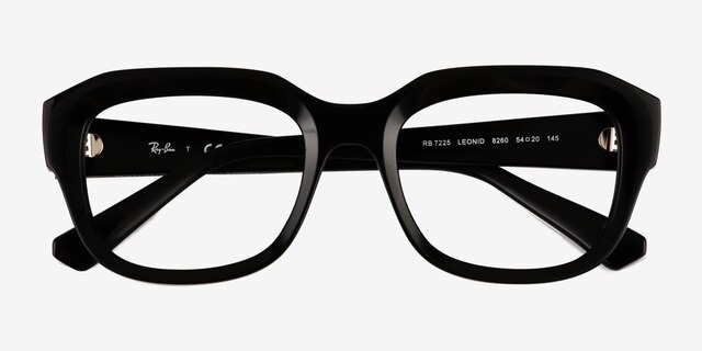 Ray-Ban RB7225 Leonid Black PlasticEyeglass Frames from EyeBuyDirect, Closed View