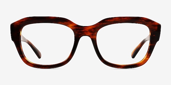 Ray-Ban RB7225 Leonid Striped Tortoise Plastic Eyeglass Frames