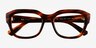 Ray-Ban RB7225 Leonid Striped Tortoise PlasticEyeglass Frames from EyeBuyDirect, Closed View