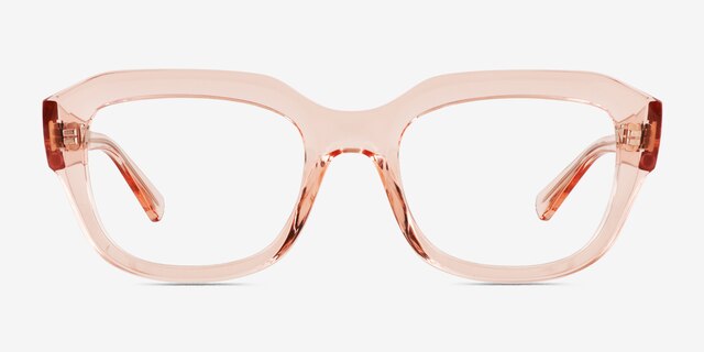 Ray-Ban RB7225 Leonid Transparent Pink PlasticEyeglass Frames from EyeBuyDirect, Front View