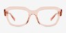 Ray-Ban RB7225 Leonid Transparent Pink PlasticEyeglass Frames from EyeBuyDirect, Front View