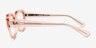 Ray-Ban RB7225 Leonid Transparent Pink PlasticEyeglass Frames from EyeBuyDirect, Side View