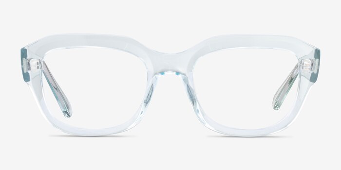 Ray-Ban RB7225 Leonid Transparent Blue Plastic Eyeglass Frames from EyeBuyDirect