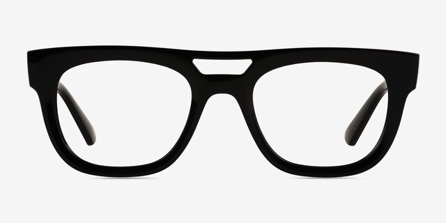 Ray-Ban RB7226 Phil Black PlasticEyeglass Frames from EyeBuyDirect, Front View