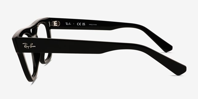 Ray-Ban RB7226 Phil Black PlasticEyeglass Frames from EyeBuyDirect, Side View