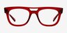 Ray-Ban RB7226 Phil Transparent Red PlasticEyeglass Frames from EyeBuyDirect, Front View