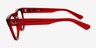 Ray-Ban RB7226 Phil Transparent Red PlasticEyeglass Frames from EyeBuyDirect, Side View