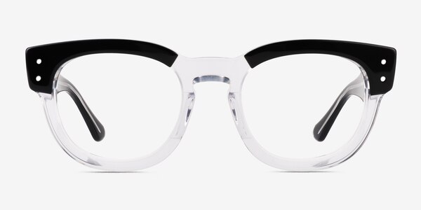 Ray-Ban RB0298V Mega Hawkeye Black Clear Acétate Montures de lunettes de vue