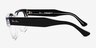 Ray-Ban RB0298V Mega Hawkeye Black Clear AcetateEyeglass Frames from EyeBuyDirect, Side View