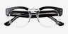 Ray-Ban RB0298V Mega Hawkeye Black Clear AcetateEyeglass Frames from EyeBuyDirect, Closed View