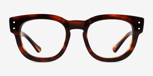 Ray-Ban RB0298V Mega Hawkeye Striped Tortoise Acétate Montures de lunettes de vue