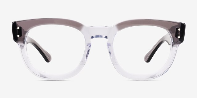 Ray-Ban RB0298V Mega Hawkeye Gray Clear AcetateEyeglass Frames from EyeBuyDirect, Front View