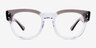 Ray-Ban RB0298V Mega Hawkeye Gray Clear AcetateEyeglass Frames from EyeBuyDirect, Front View