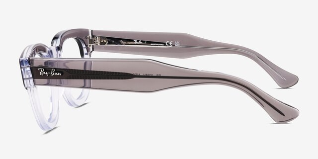Ray-Ban RB0298V Mega Hawkeye Gray Clear AcetateEyeglass Frames from EyeBuyDirect, Side View