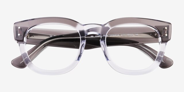 Ray-Ban RB0298V Mega Hawkeye Gray Clear AcetateEyeglass Frames from EyeBuyDirect, Closed View