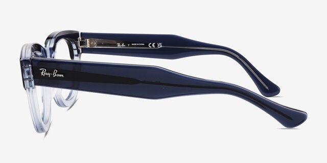 Ray-Ban RB0298V Mega Hawkeye Blue AcetateEyeglass Frames from EyeBuyDirect, Side View