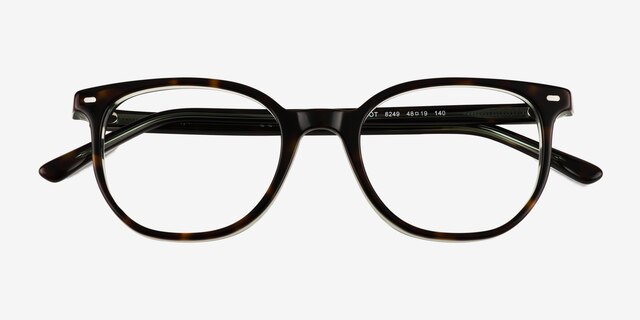 Ray-Ban RB5397 Elliot Tortoise AcetateEyeglass Frames from EyeBuyDirect, Closed View