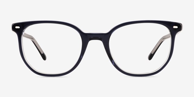Ray-Ban RB5397 Elliot Transparent Dark Blue AcetateEyeglass Frames from EyeBuyDirect, Front View