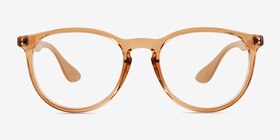 Ray-Ban RB7046 Transparent Brown Plastique Montures de lunettes de vue d'EyeBuyDirect, Vue de Face