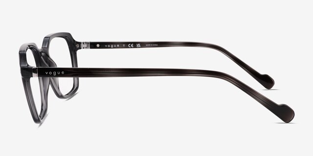 Vogue Eyewear VO5532 Transparent Dark Gray PlasticEyeglass Frames from EyeBuyDirect, Side View