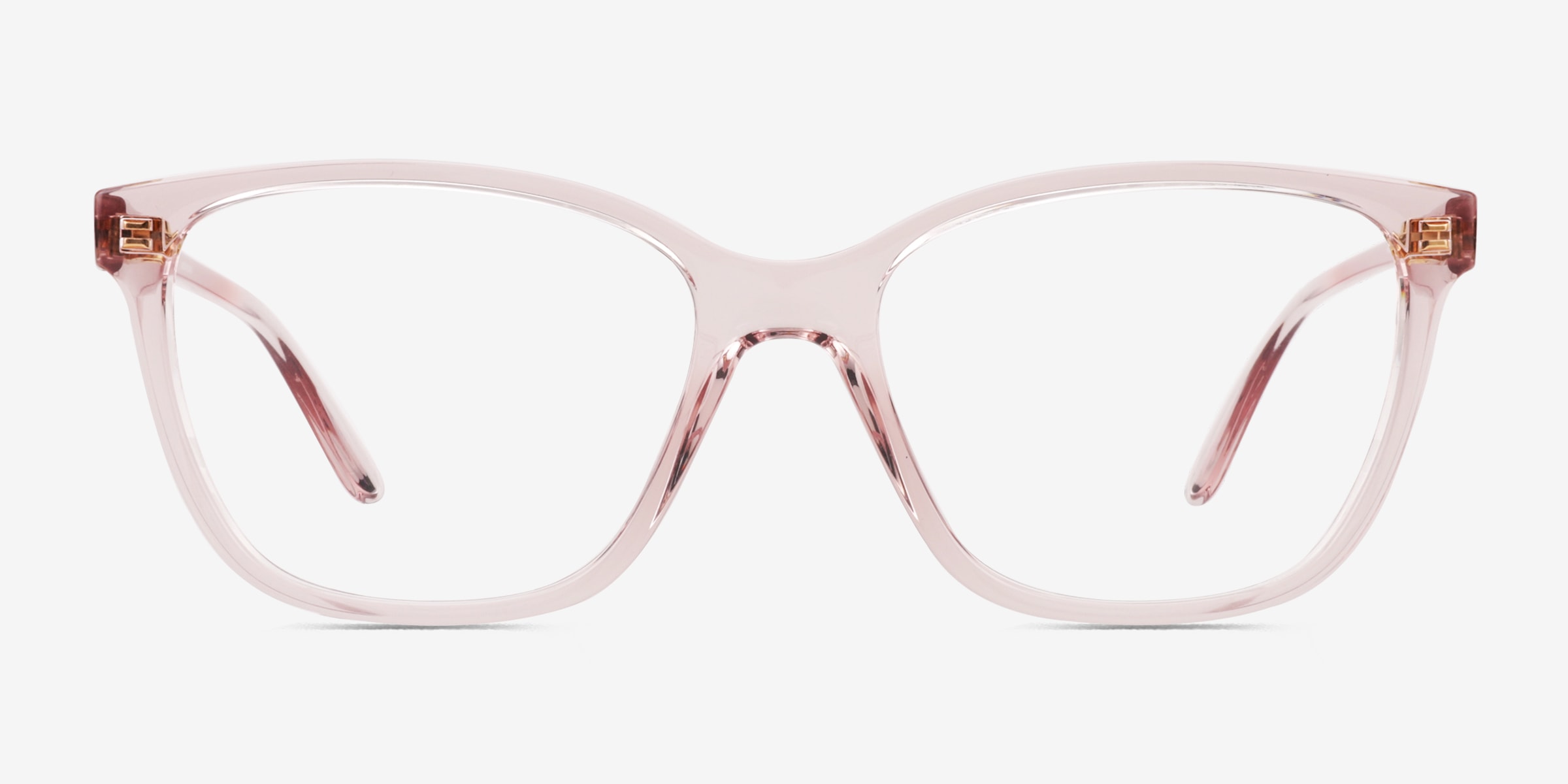 Vogue Eyewear VO5518 - Square Transparent Pink Frame Glasses 