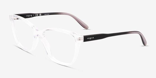 Vogue Eyewear VO5518 Clear PlasticEyeglass Frames from EyeBuyDirect, Angle View