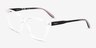 Vogue Eyewear VO5518 Clear PlasticEyeglass Frames from EyeBuyDirect, Angle View