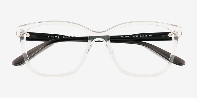 Vogue Eyewear VO5518 Clear PlasticEyeglass Frames from EyeBuyDirect, Closed View