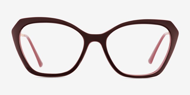 Vogue Eyewear VO5522 Red Purple PlasticEyeglass Frames from EyeBuyDirect, Front View